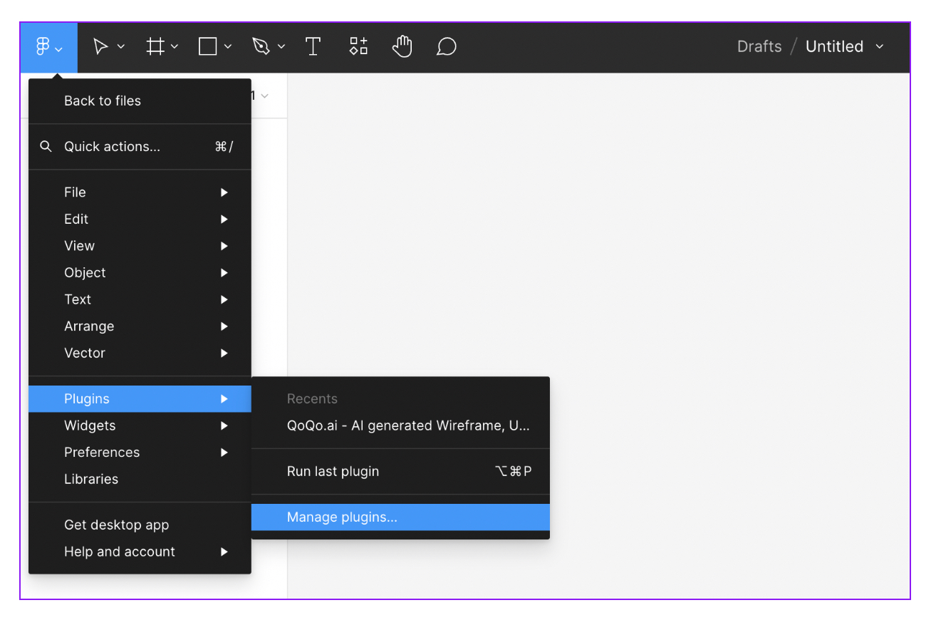 How to make the most of Figma AI: the best features, functions and plugins 22 Screenshot of How to set up the QoQo plugin for Figma
