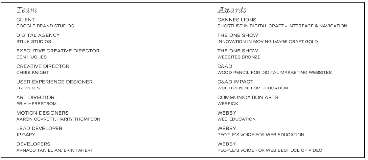How to create the best UI design portfolio: 10 tips and best practices 9 Screenshot of National park project brief