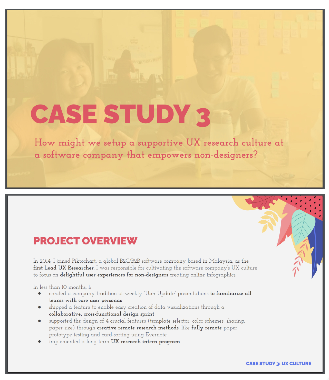 5 UX research project examples to inspire your portfolio 17 case study on how we might setup a supportive ux research culture