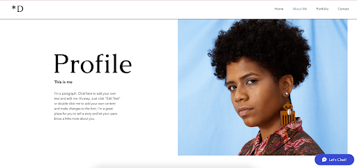 How to create a UX portfolio from scratch: Your step-by-step guide 14 Wix website example