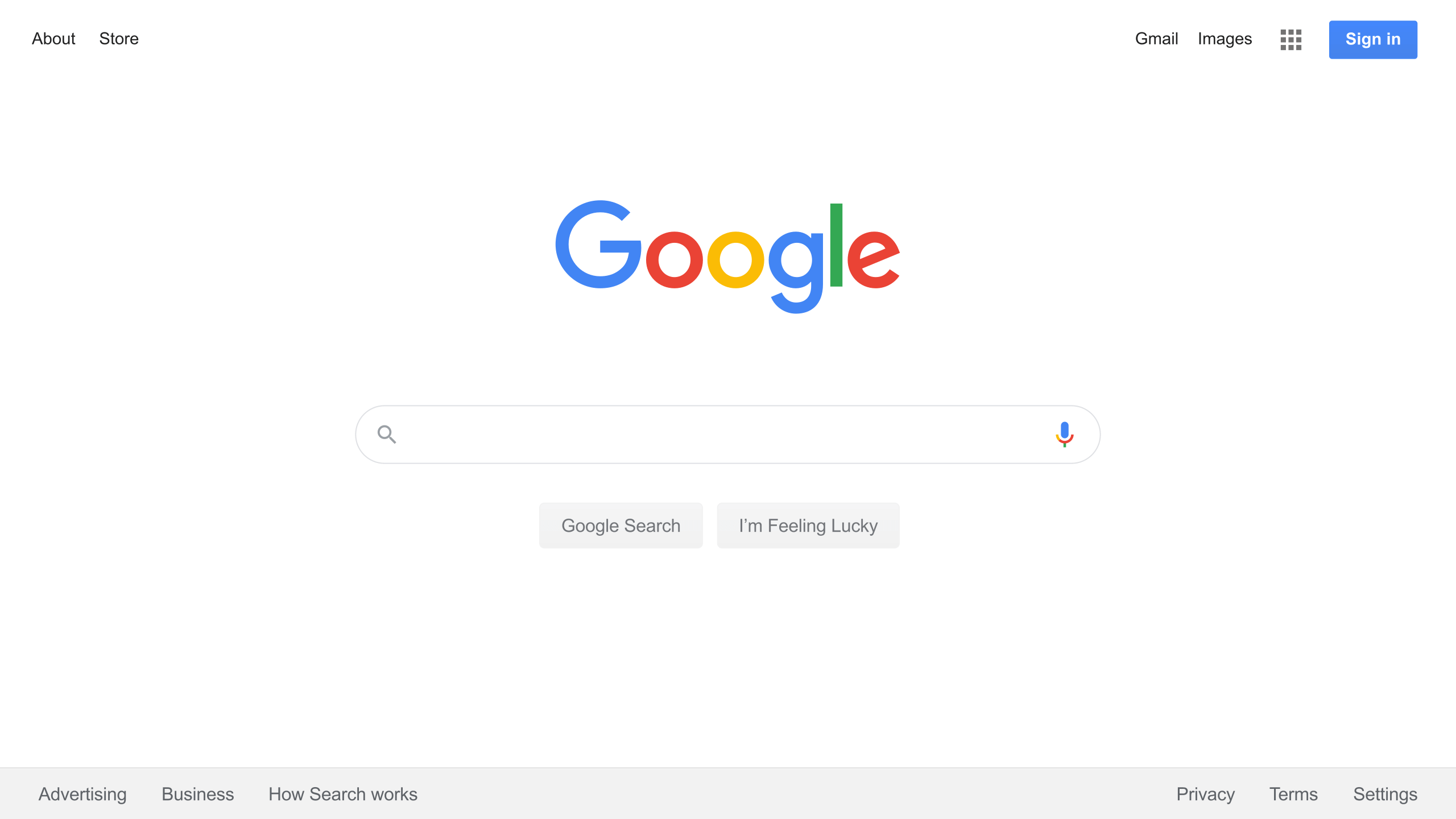Good UX vs. Bad UX 3 Good UX: Google Search landing page