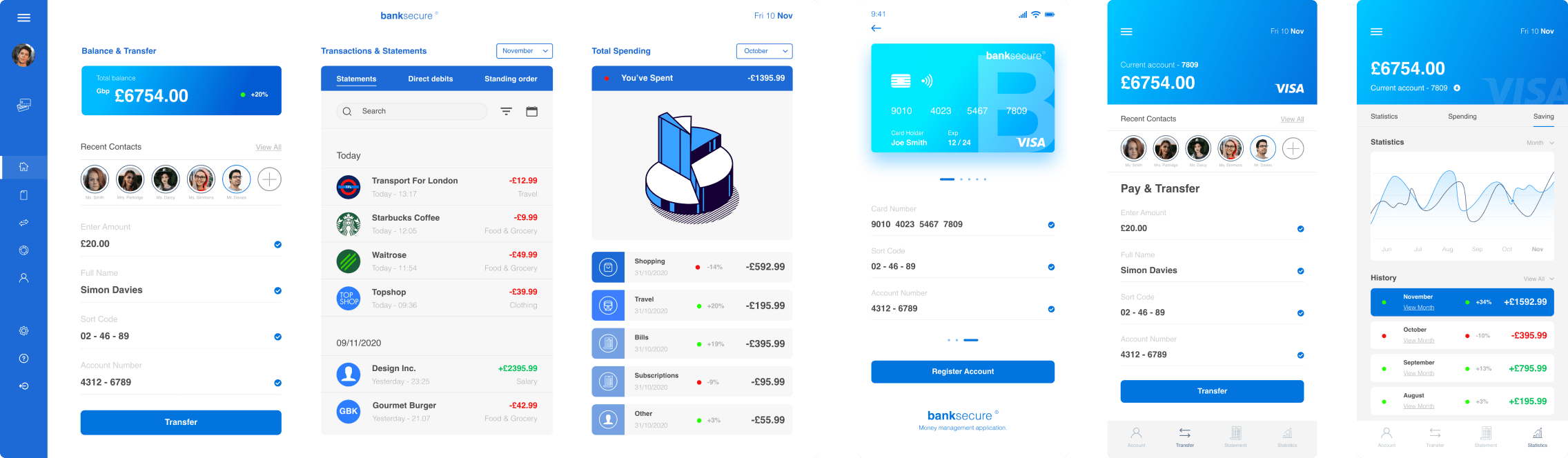 Examples from Julian's portfolio