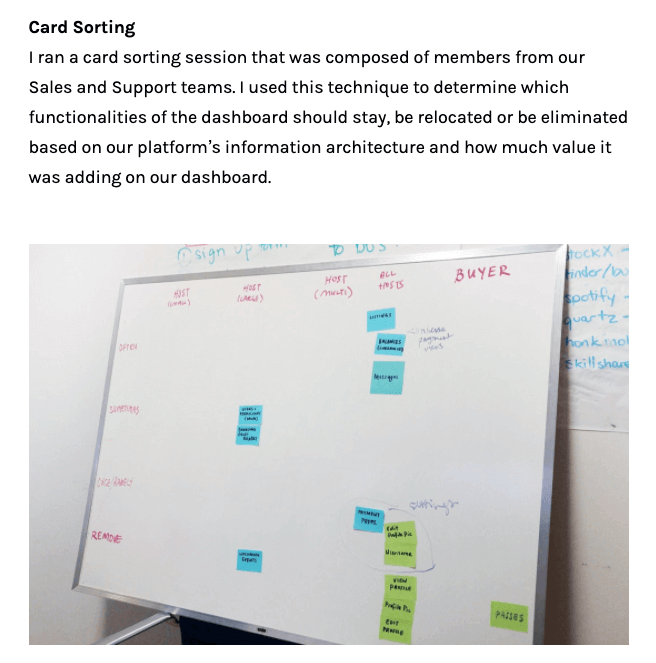 The 9 best UX portfolio examples from around the world (and what we can learn from them) 6 Olivia Truong card sorting image