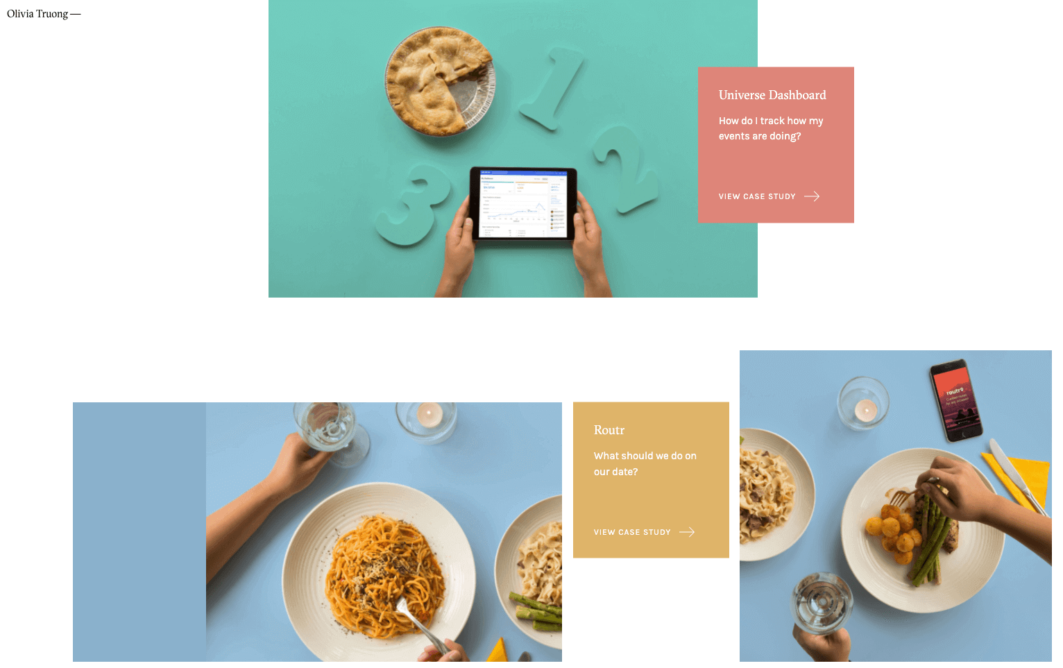 How to create a UX portfolio from scratch: Your step-by-step guide 12 olivia truong website