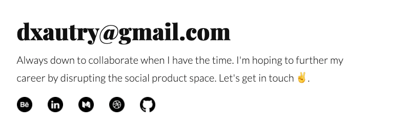 How to create a UX portfolio from scratch: Your step-by-step guide 20 Daniel Autry contact