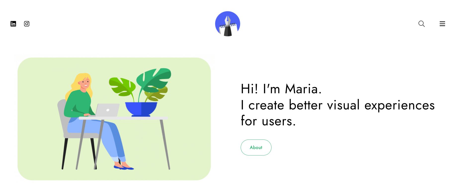 The top 10 UX portfolio builders (and their pros and cons) 9 Maria Maka UX portfolio