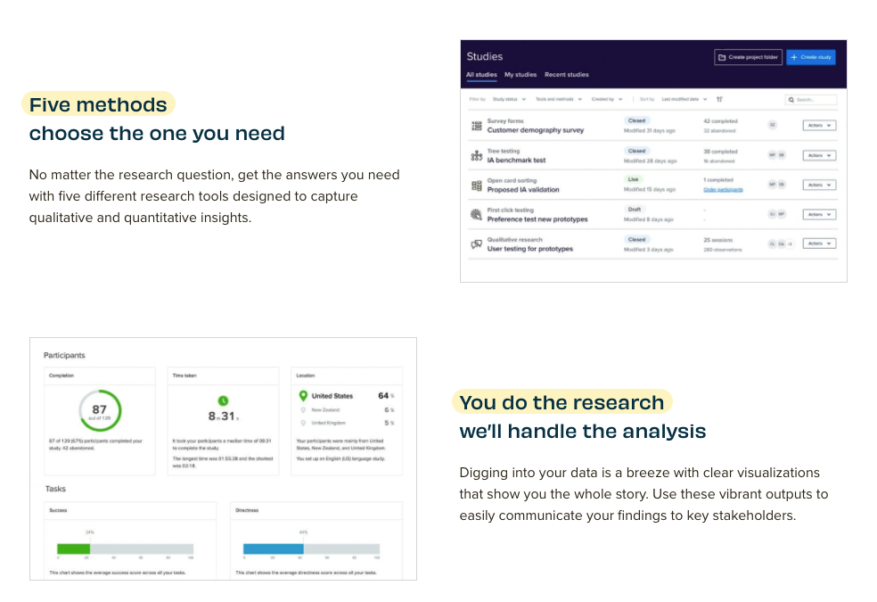 The ultimate guide to the best UX Design tools in 2023 3 optimal workshop research capabilities
