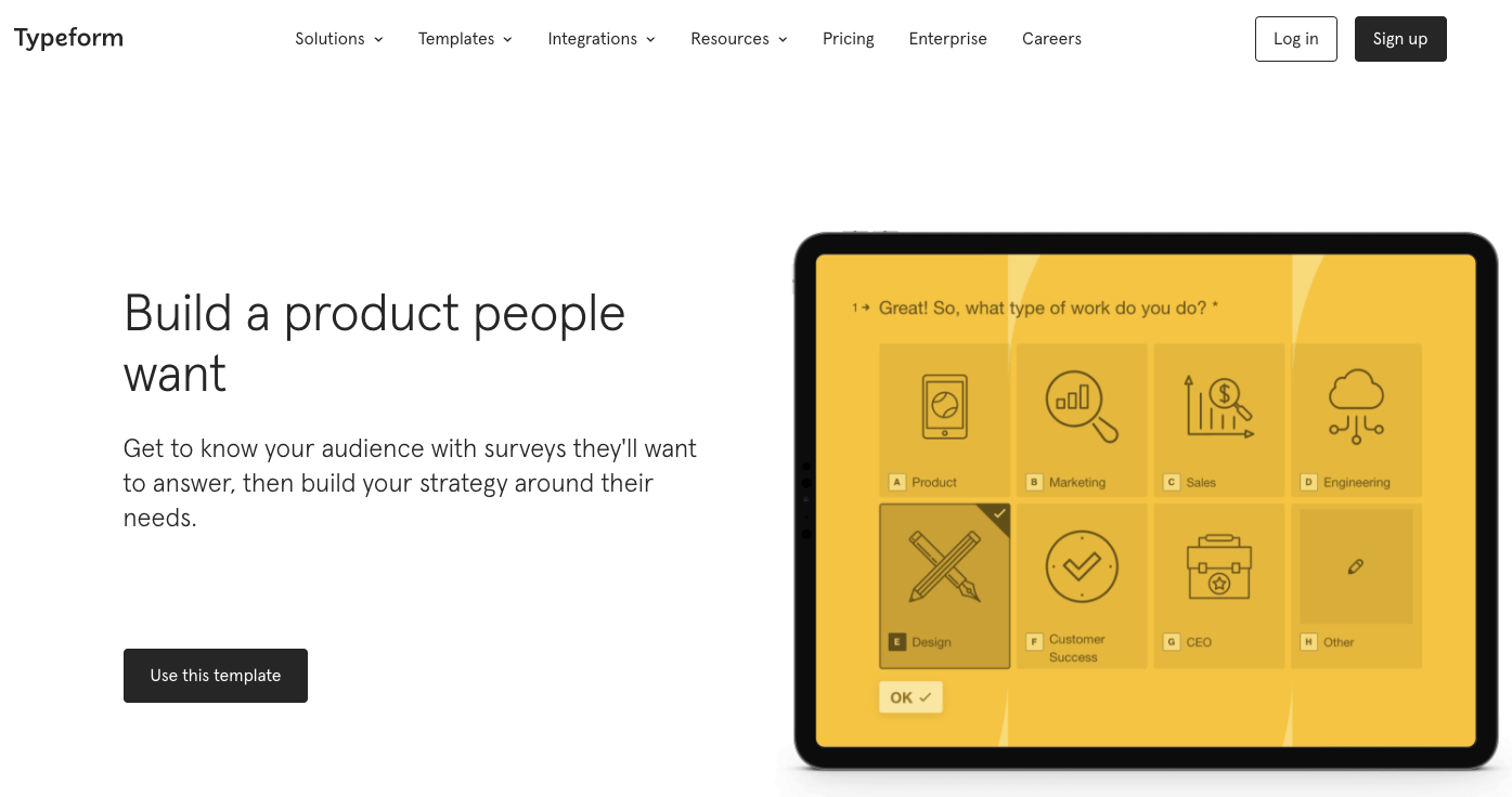 The 10 best UX research tools to use in 2023 5 Typeform UX research tool