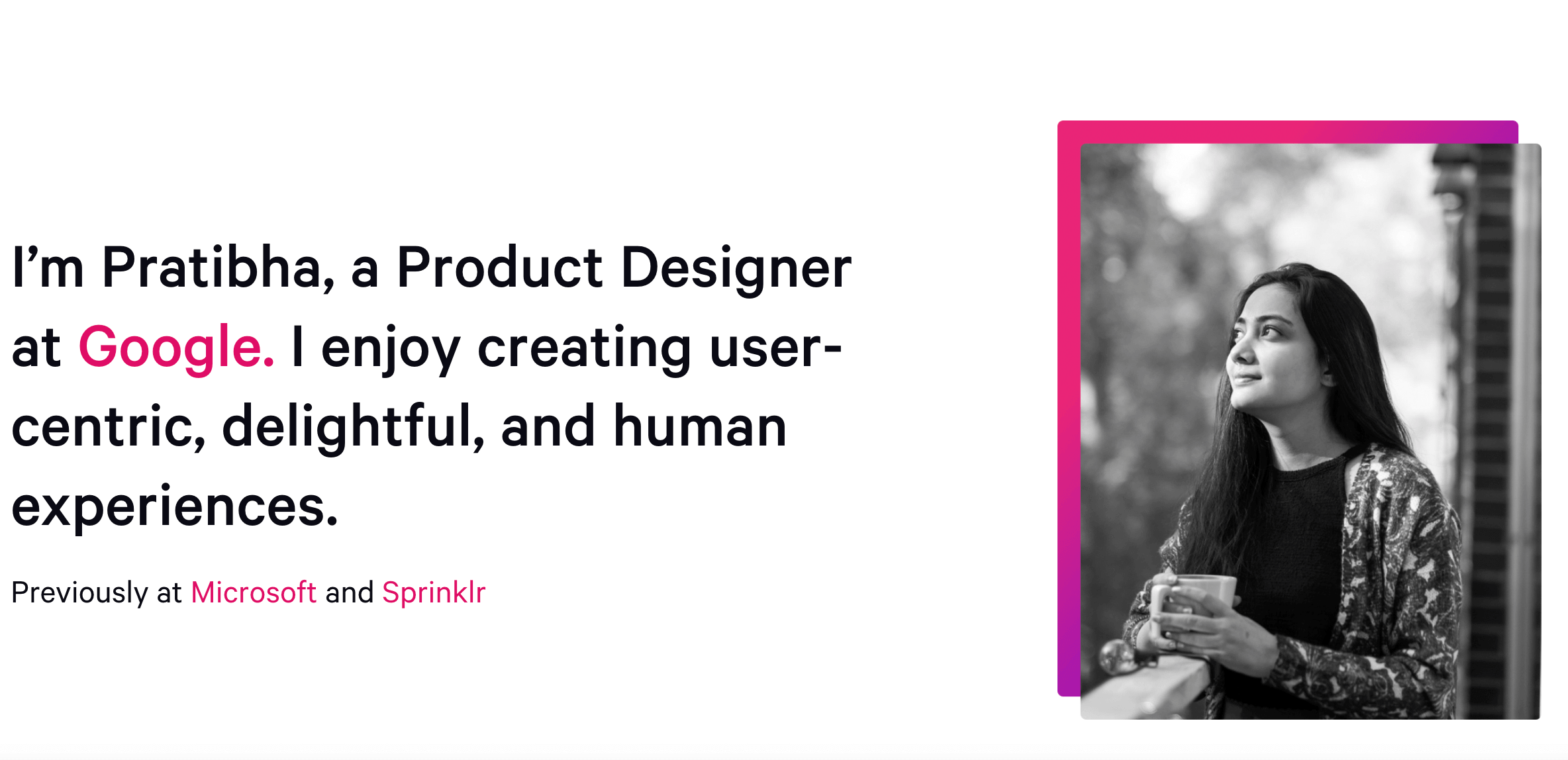 Portfolio and case study inspiration from Miro's Srecko Dimitrijevic 6 Pratibha Joshi