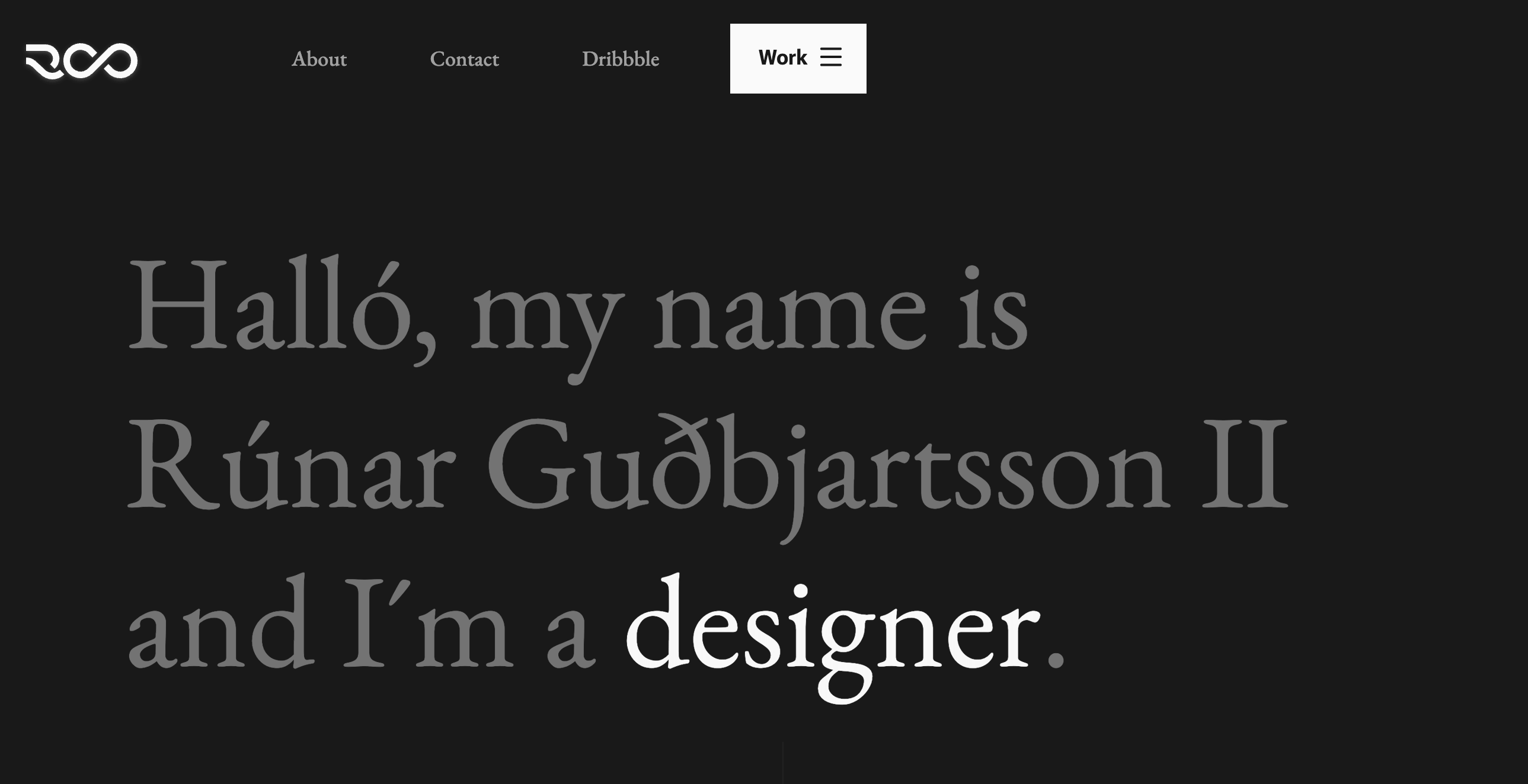 Portfolio and case study inspiration from Miro's Srecko Dimitrijevic 8 Rúnar Guðbjartsson II