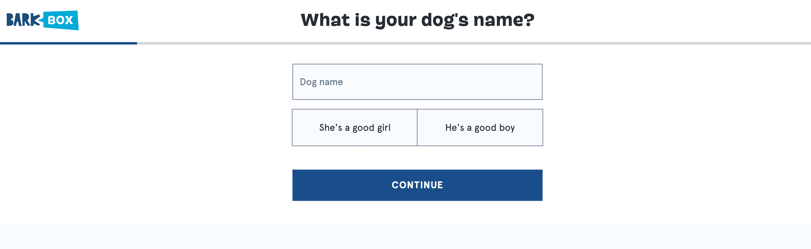 How to use storytelling in UX design 5 Barkbox form