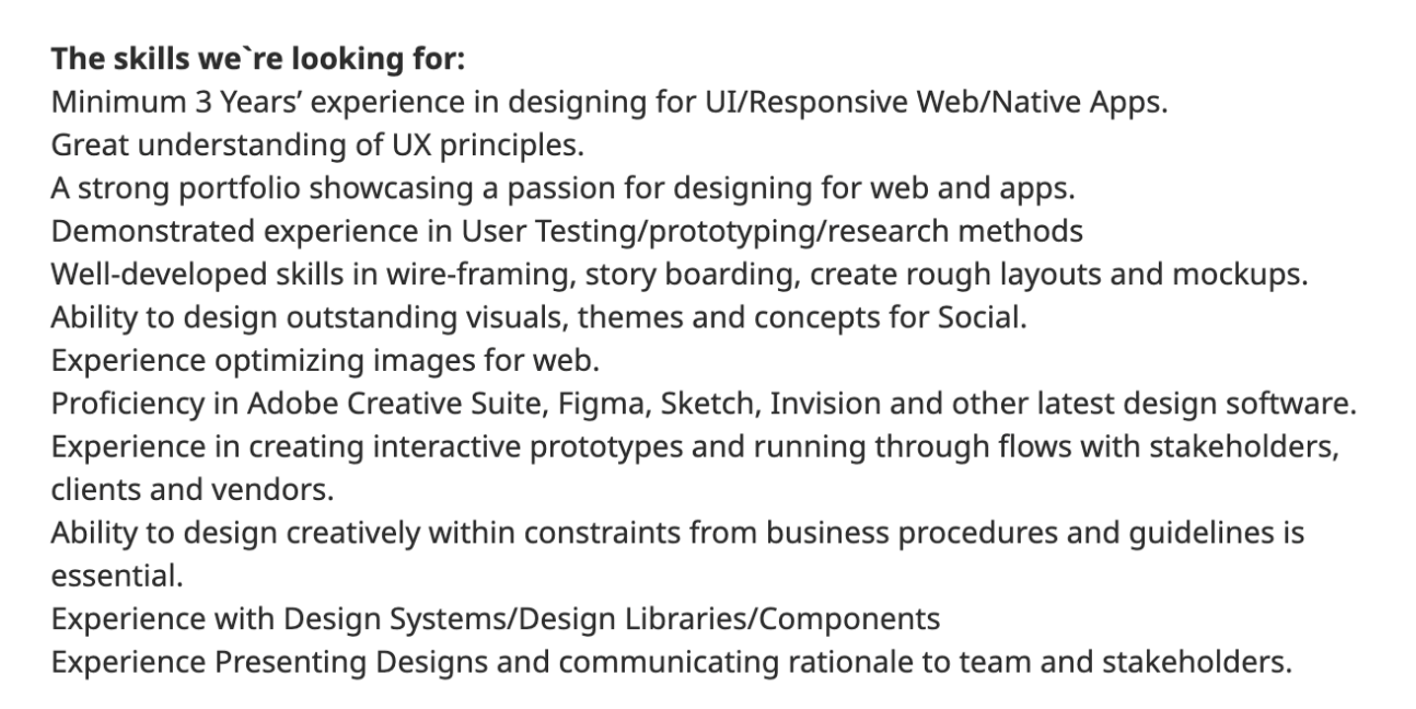 Do you need a degree to become a UX designer in 2023? 3 example of desired but not essential skills
