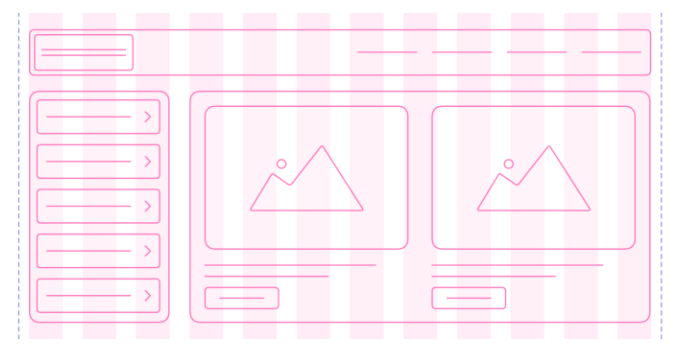 How to use grids in web design: 5 golden rules 2 skeleton of a website or app