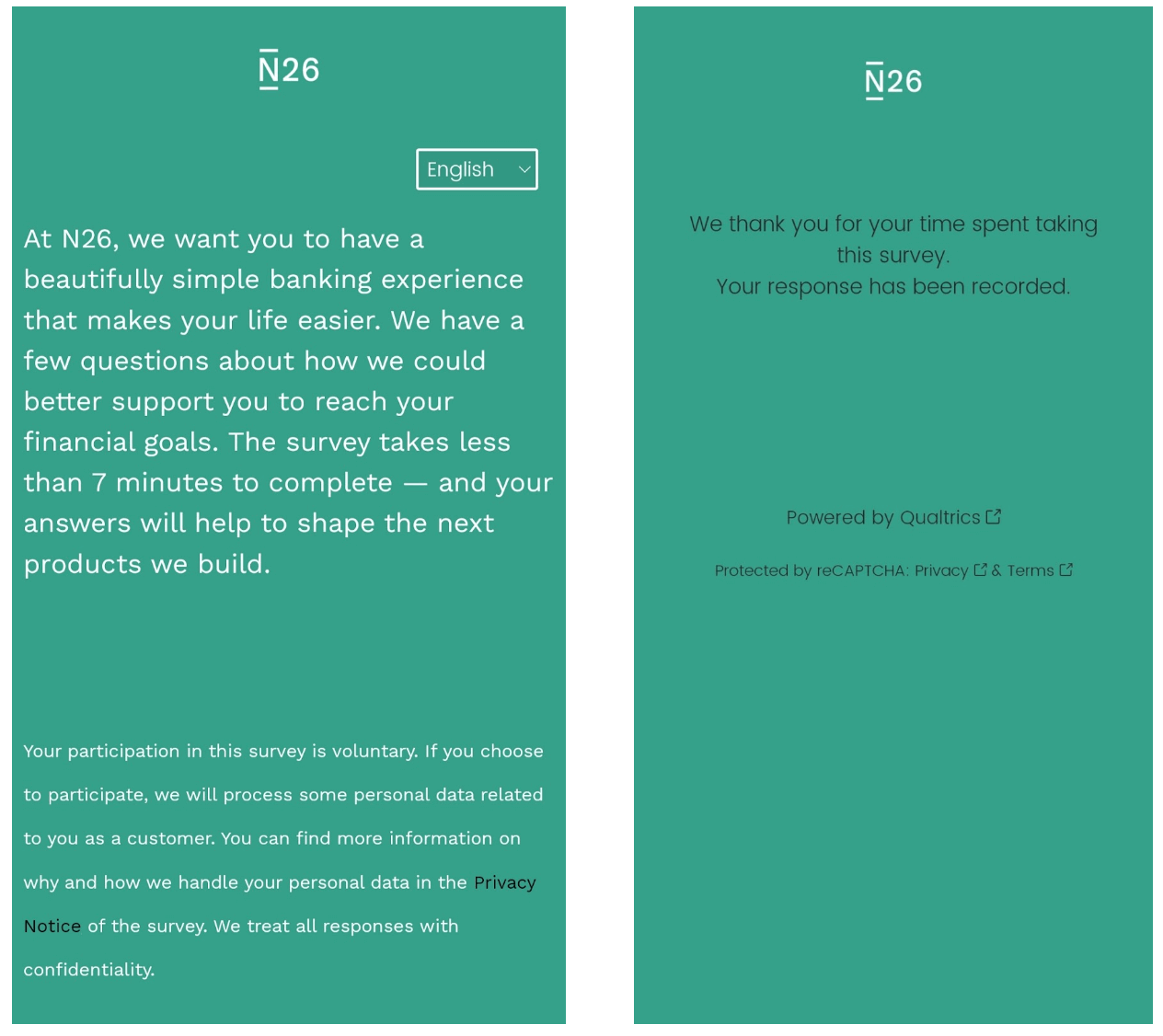 How to design effective user surveys for UX research: A step-by-step guide 2 n26 user survey examples