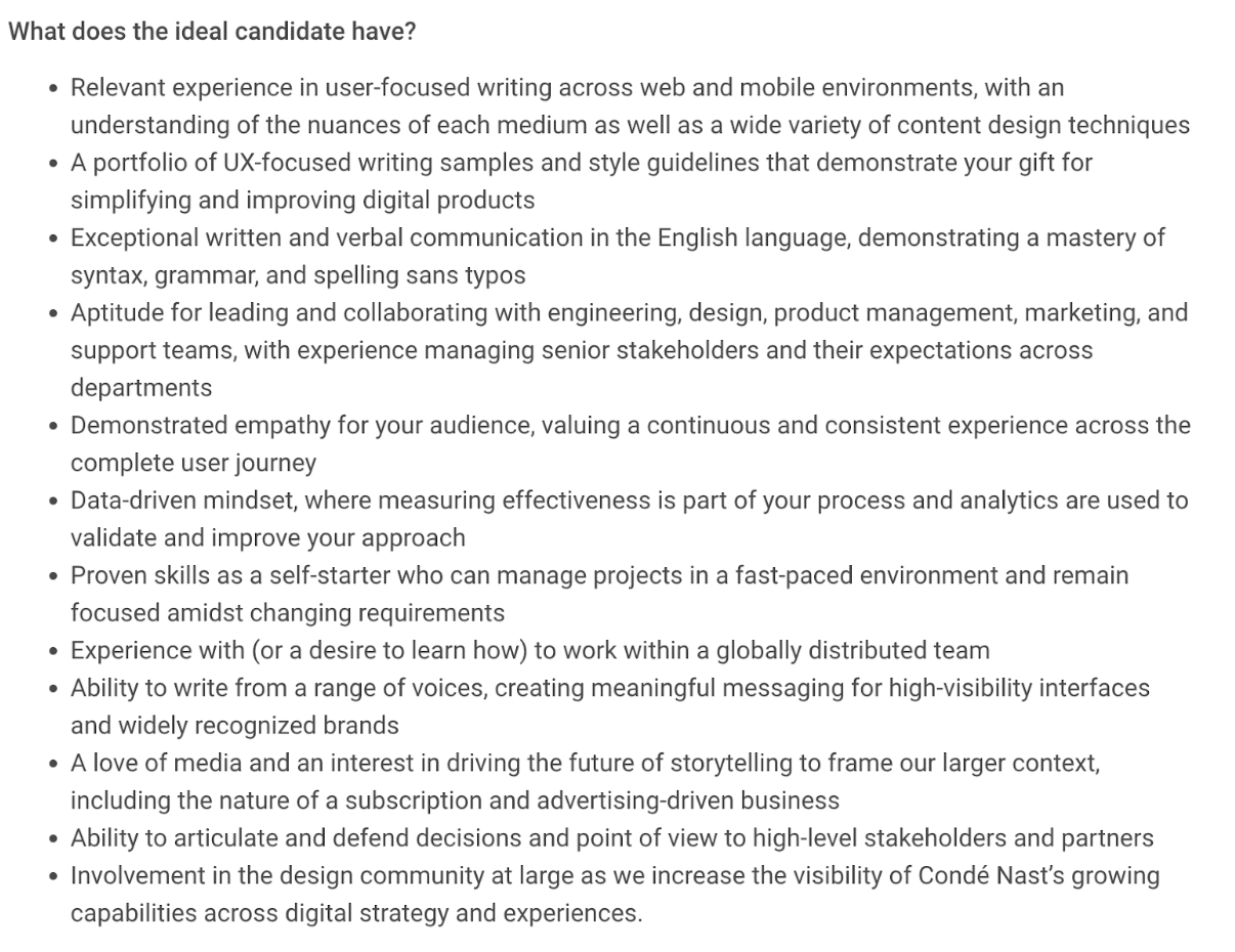 What is a Content Designer & what do they do? 10 conde nast content designer 3