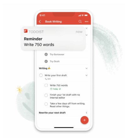 Designing for mobile: 5 best practices for UI designers 3 todoist mobile design example
