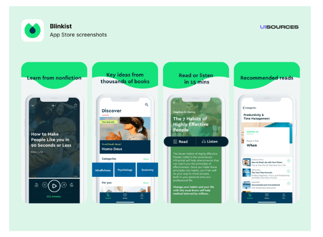 Designing for mobile: 5 best practices for UI designers 5 blinkist mobile design example