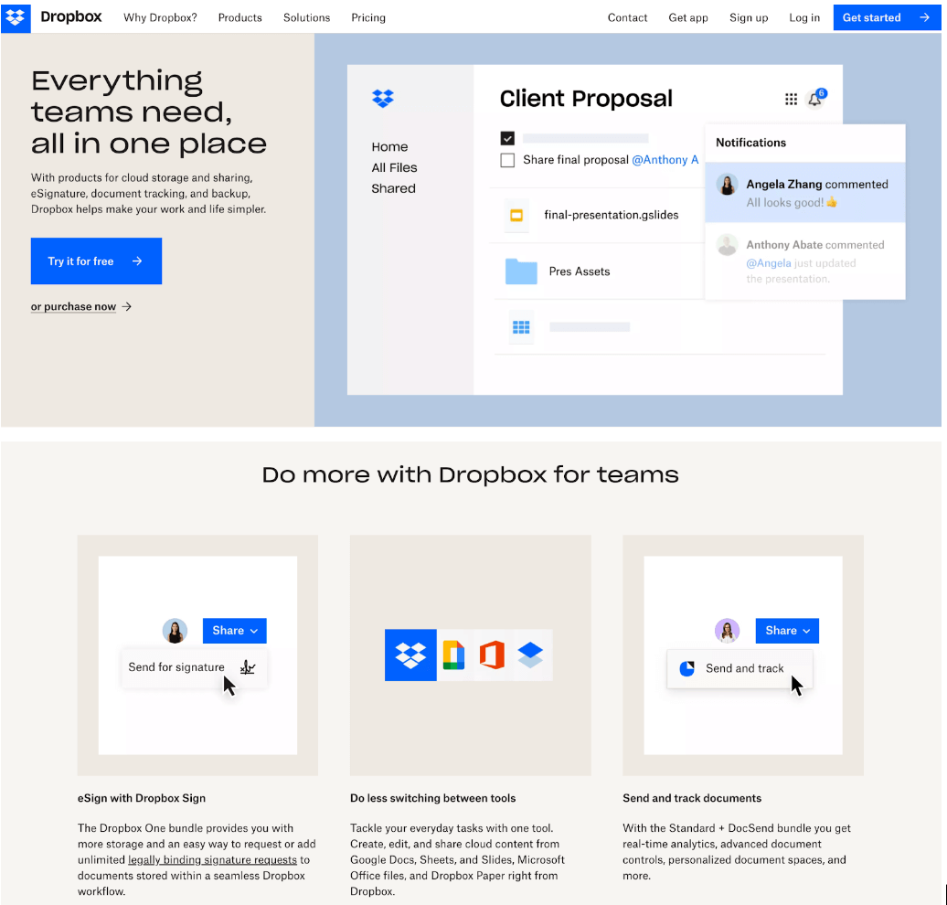 Flat Design 101: Everything you need to know 2 dropbox sample