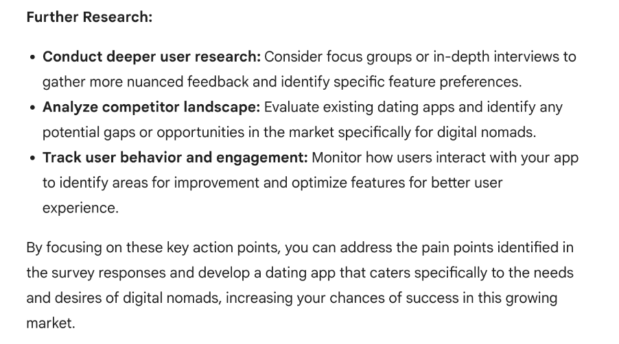 What is Gemini AI (formerly known as Bard AI) and how can you use it to become a better UX designer? 12 Screenshot of Gemini AI responding to an action-plan request