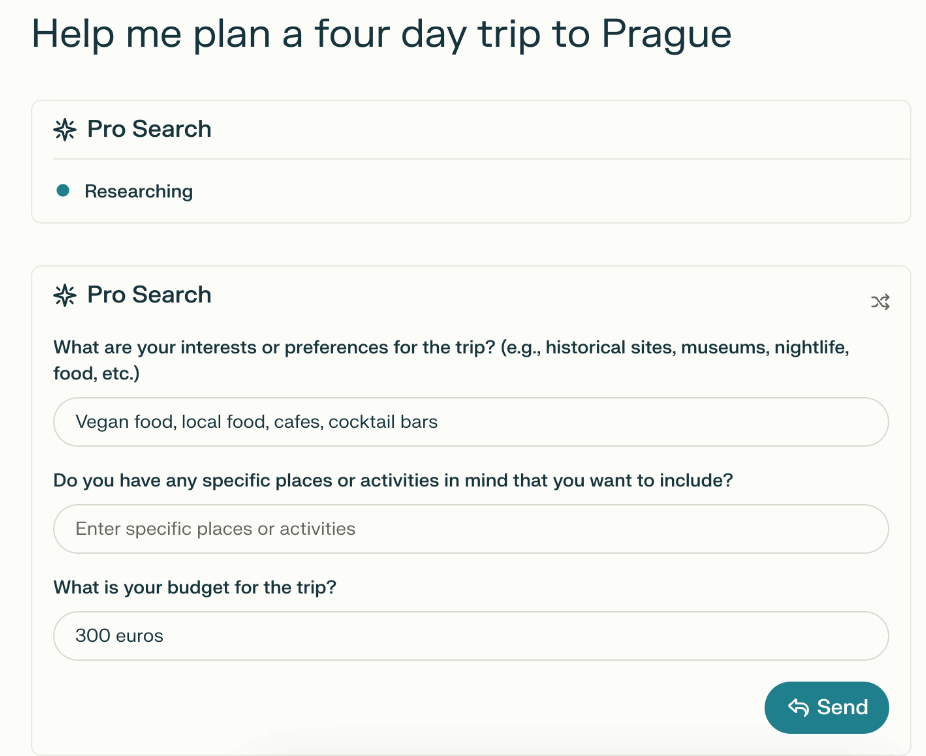 What is Perplexity AI and how can you use it in the design process? 7 Perplexity AI showing the Pro-Search feature
