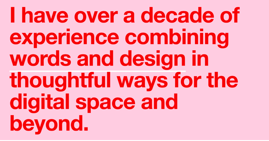 5 of the best UX writing portfolio examples (and how to create your own) 2 Screenshot of Lauren Reichman’s UX writing portfolio