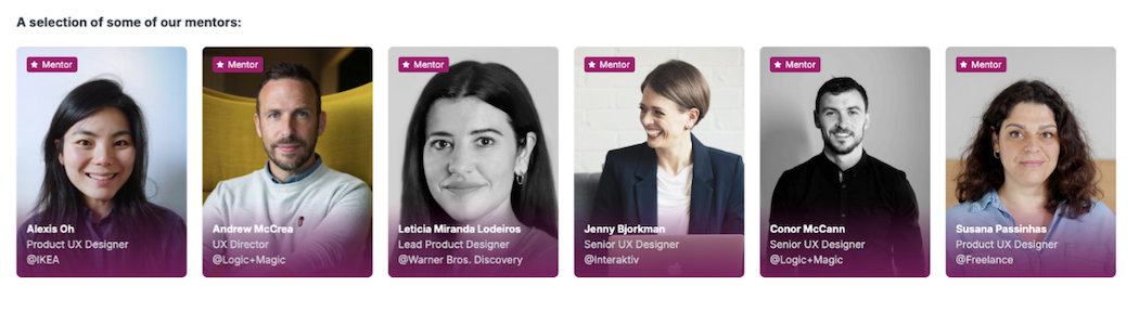 UX Design Institute reviews: hear from our students 3 screenshot of ux design mentors