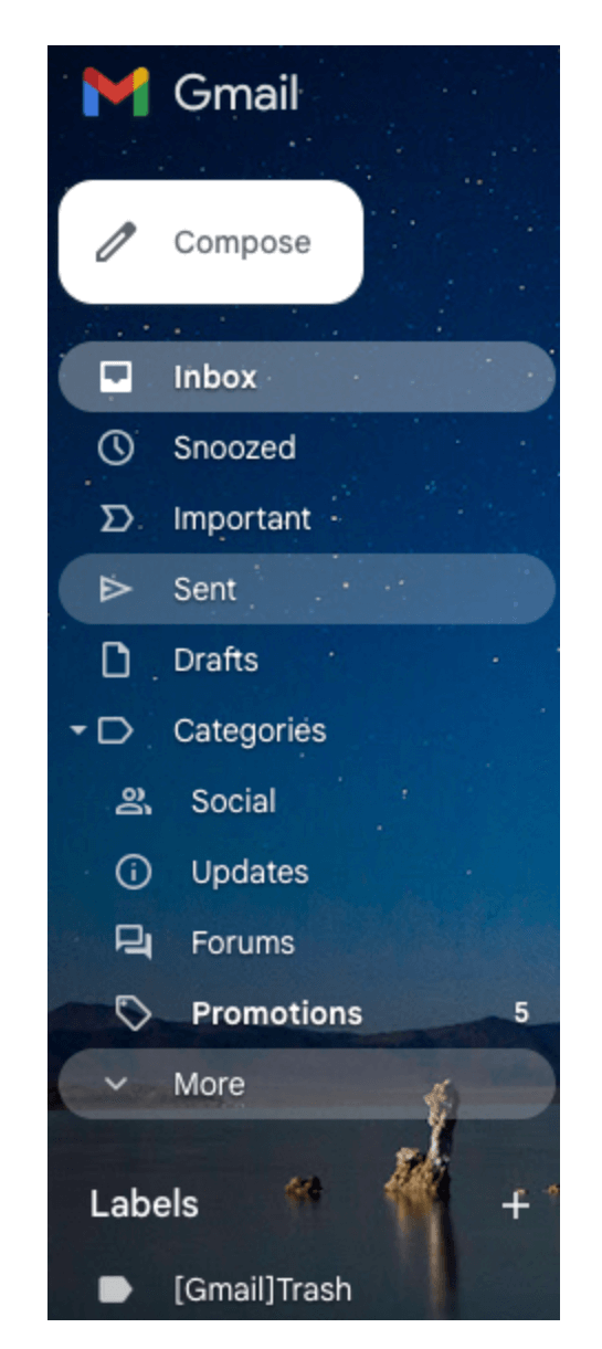 How to design intuitive user interfaces 3 screenshot of gmail interface