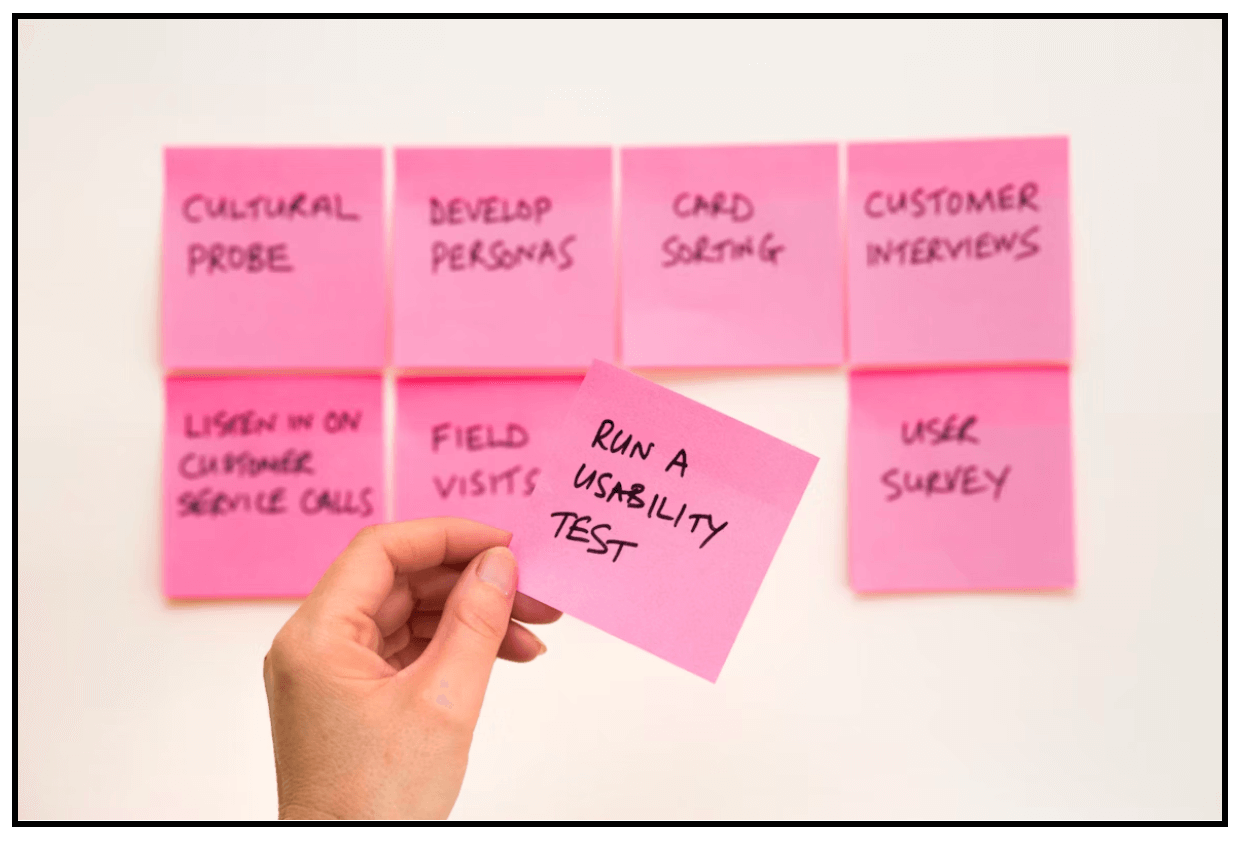 What is a design language and how to create one? 9 screesnhot of 8 pink sticky notes